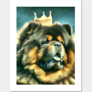 Chow Chow with Crown Posters and Art